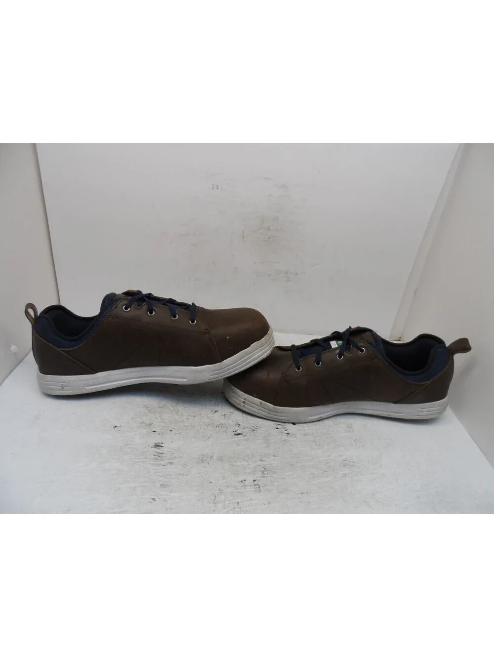Skechers Men's Steel Toe Steel Plate Skate Safety Work Shoes 99999070 Brown 13M
